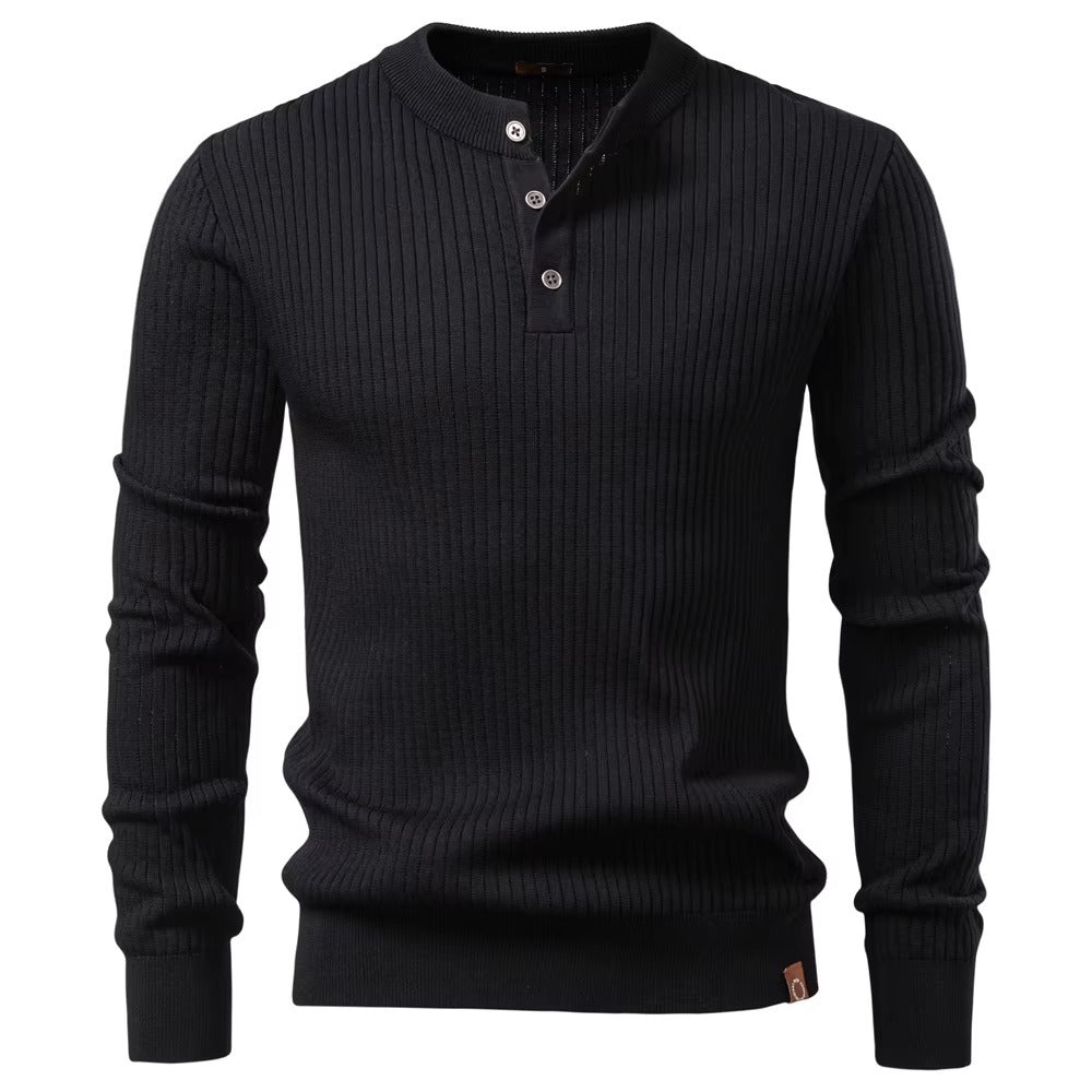 Old Money Rib Henley