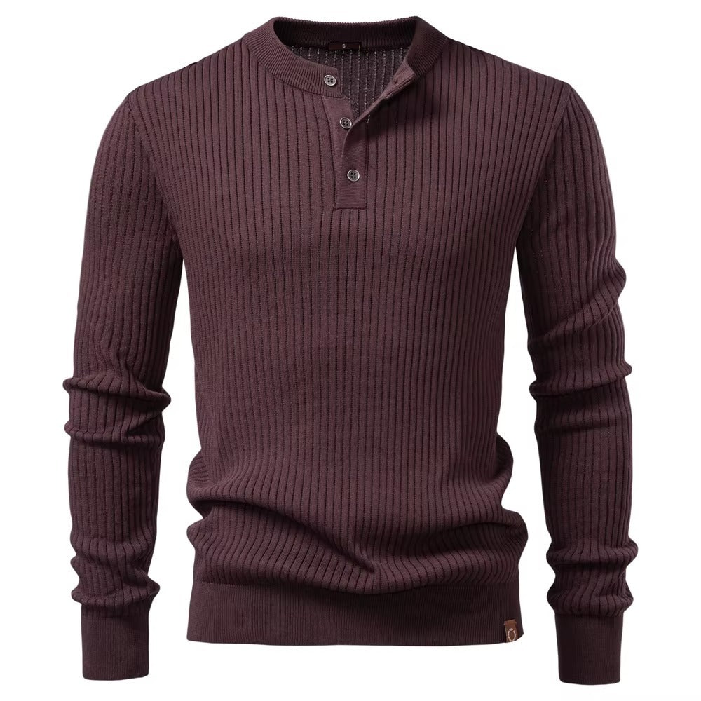 Old Money Rib Henley